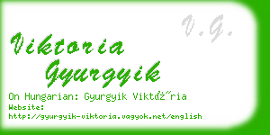 viktoria gyurgyik business card